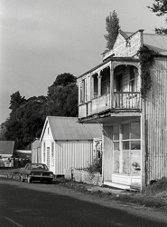 Shop with verandah, Kohukohu, 1986